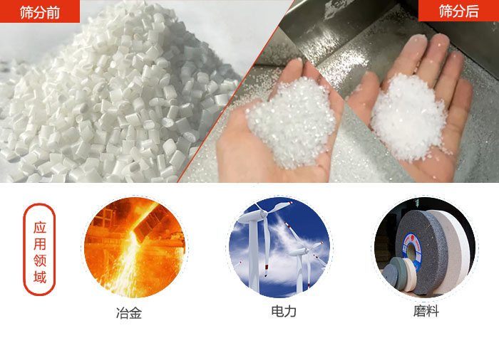 多用于：冶金行業，磨料陶瓷行業，行業等