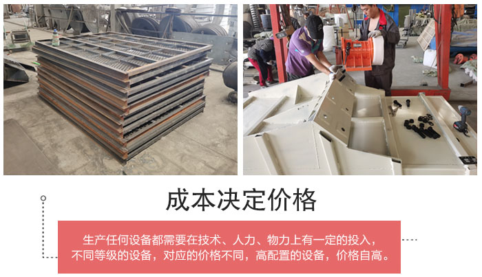 直線篩分機篩網，篩箱部件展示